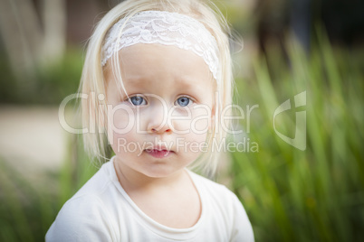 Adorable Little Girl Portrait Outside