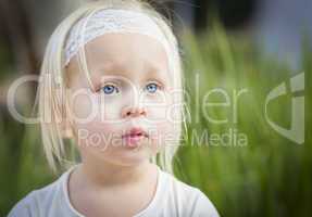 Adorable Little Girl Portrait Outside