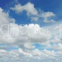 clouds in the blue sky