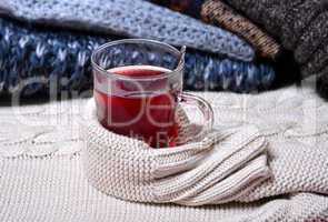 Winterzeit Wolle Strick Tee warm