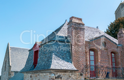 Architectural detail in Mont Saint-Michel, Normany, France