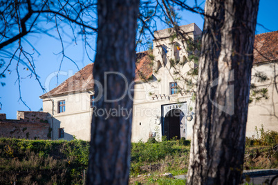 Entrance gate to old fortress "Cetatuia", Brasov, Romania