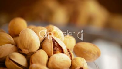 Nuts, pistachios, rotating, loop