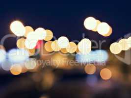 defocused background night city lights