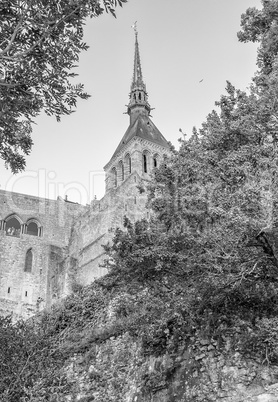 Architectural detail in Mont Saint-Michel, Normany, France