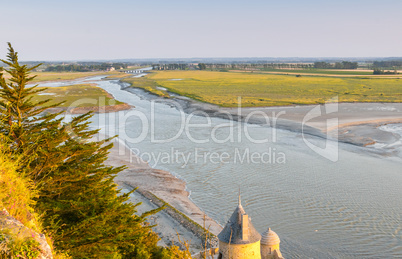 Architectural detail in Mont Saint-Michel, Normany, France