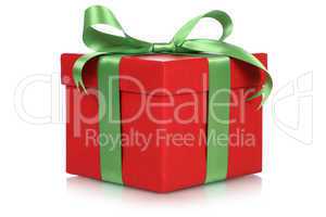 Rote Geschenk Schachtel für Geschenke an Weihnachten, Geburtsta