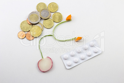 Stethoskop - Geld - Tabletten