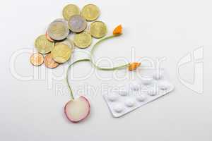 Stethoskop - Geld - Tabletten