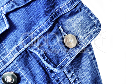 fragment of jeans jacket