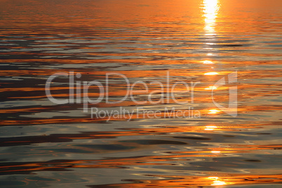 sunset waves background