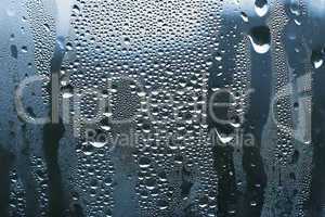 water drops on glass