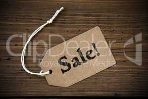 Close Up Of Label With Text Sale