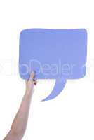 Light Purple Empty Speech Balloon