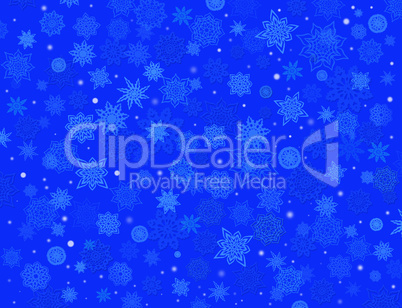 fabulous snowflakes on the blue background