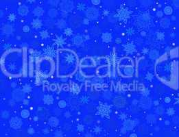 fabulous snowflakes on the blue background