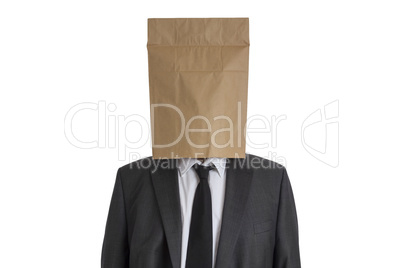 Man with Paper Bag on his head