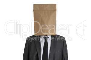 Man with Paper Bag on his head