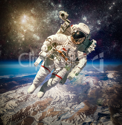 Astronaut in outer space