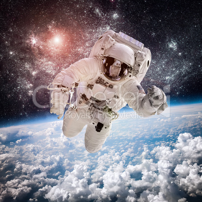 Astronaut in outer space