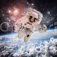 Astronaut in outer space