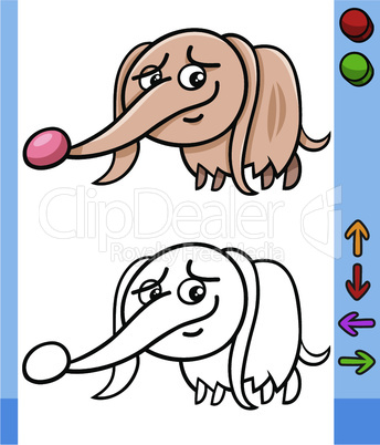 Dog game character cartoon illustration
