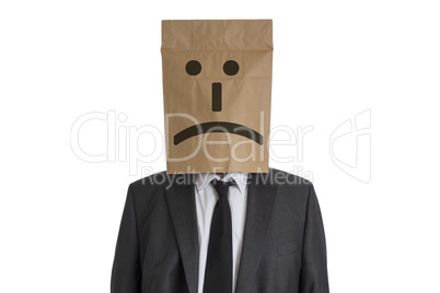 Man with Paper Bag on his head