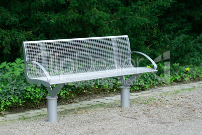 Garden bench in the park