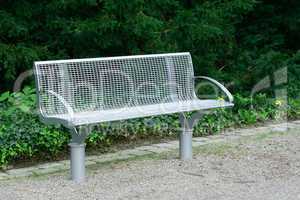 Garden bench in the park