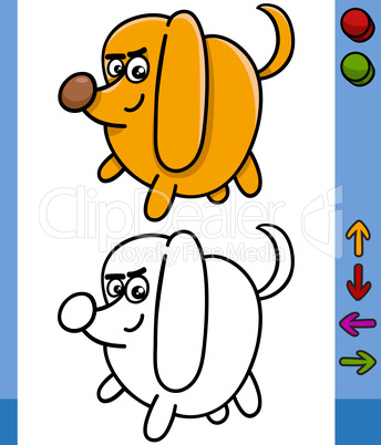 dog game character cartoon illustration