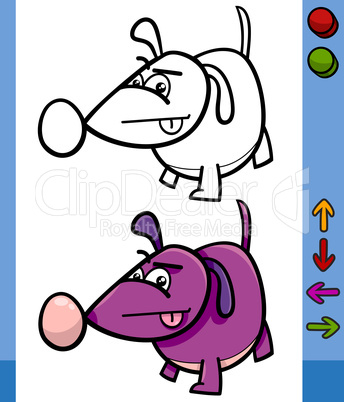 dog game character cartoon illustration