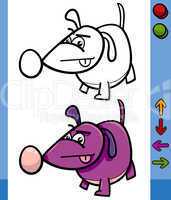dog game character cartoon illustration