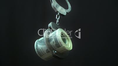 handcuffs,money
