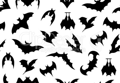 Seamless bats background