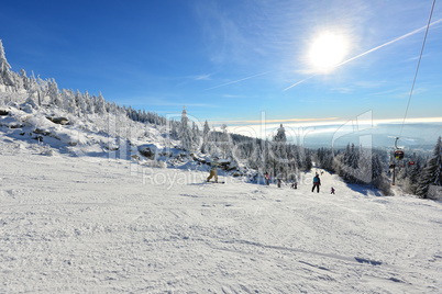 Winterlandschaft Ski Alpine Skilift