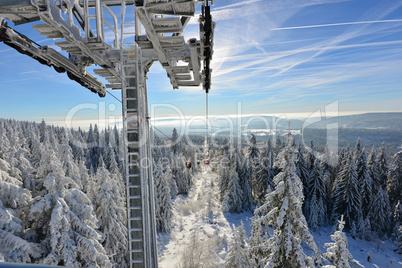 Winterlandschaft Ski Alpine Skilift