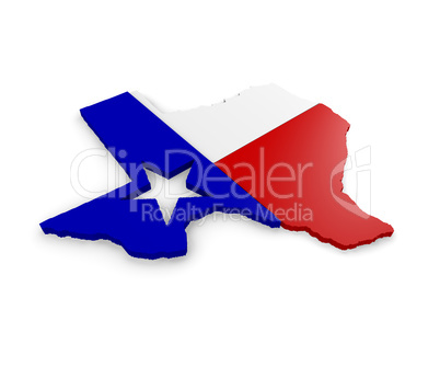 3d map of Texas