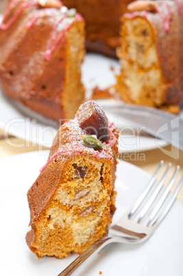 chestnut cake bread dessert