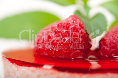 fresh raspberry cake mousse dessert