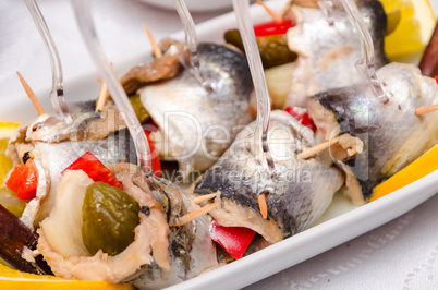 Pickled spicy herring