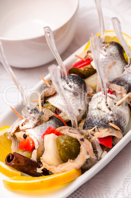 Pickled spicy herring