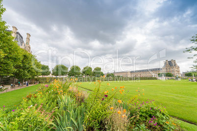 Tuileries Gardens in Paris, France