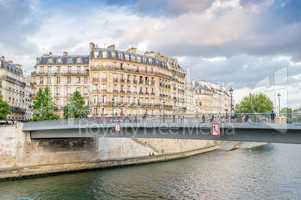 Paris cityscape along Seine river