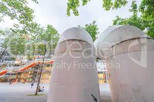PARIS, FRANCE - JUNE 16, 2014: The Pompidou cultural center in P