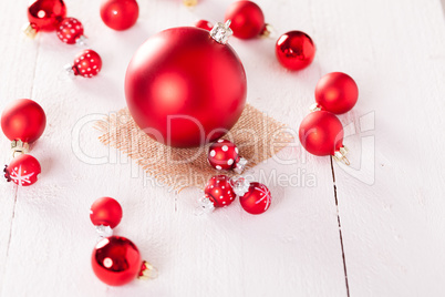 Red themed Christmas background