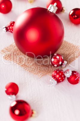 Red themed Christmas background