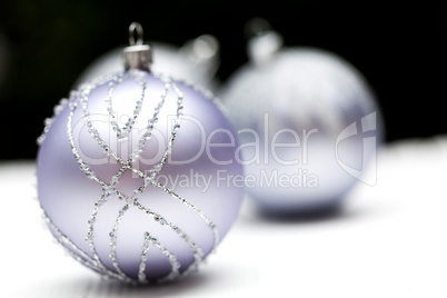 Glittery Christmas ornament ball