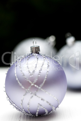 Glittery Christmas ornament ball