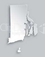 Karte von Rhode Island