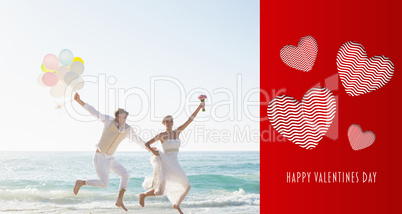 Composite image of cute valentines message